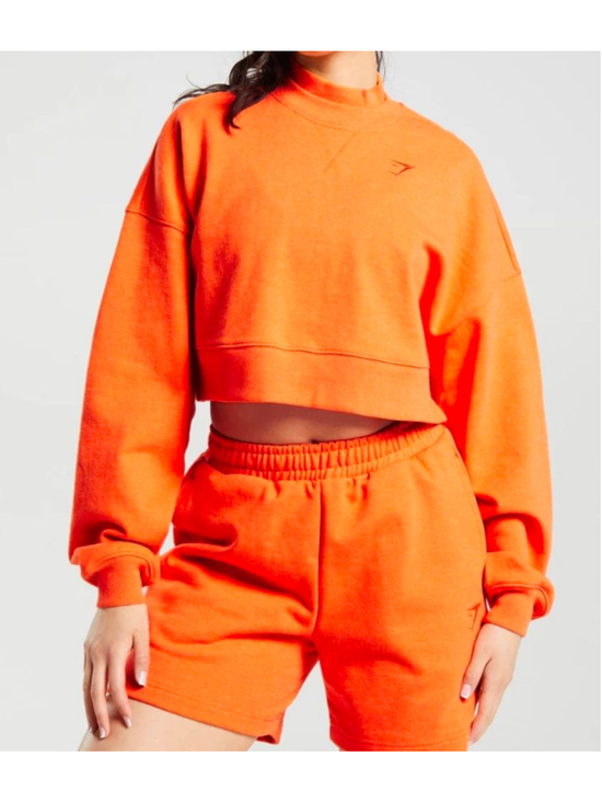 Gymshark Tops - Gymshark Rest Day Sweats Cropped Pullover Size M